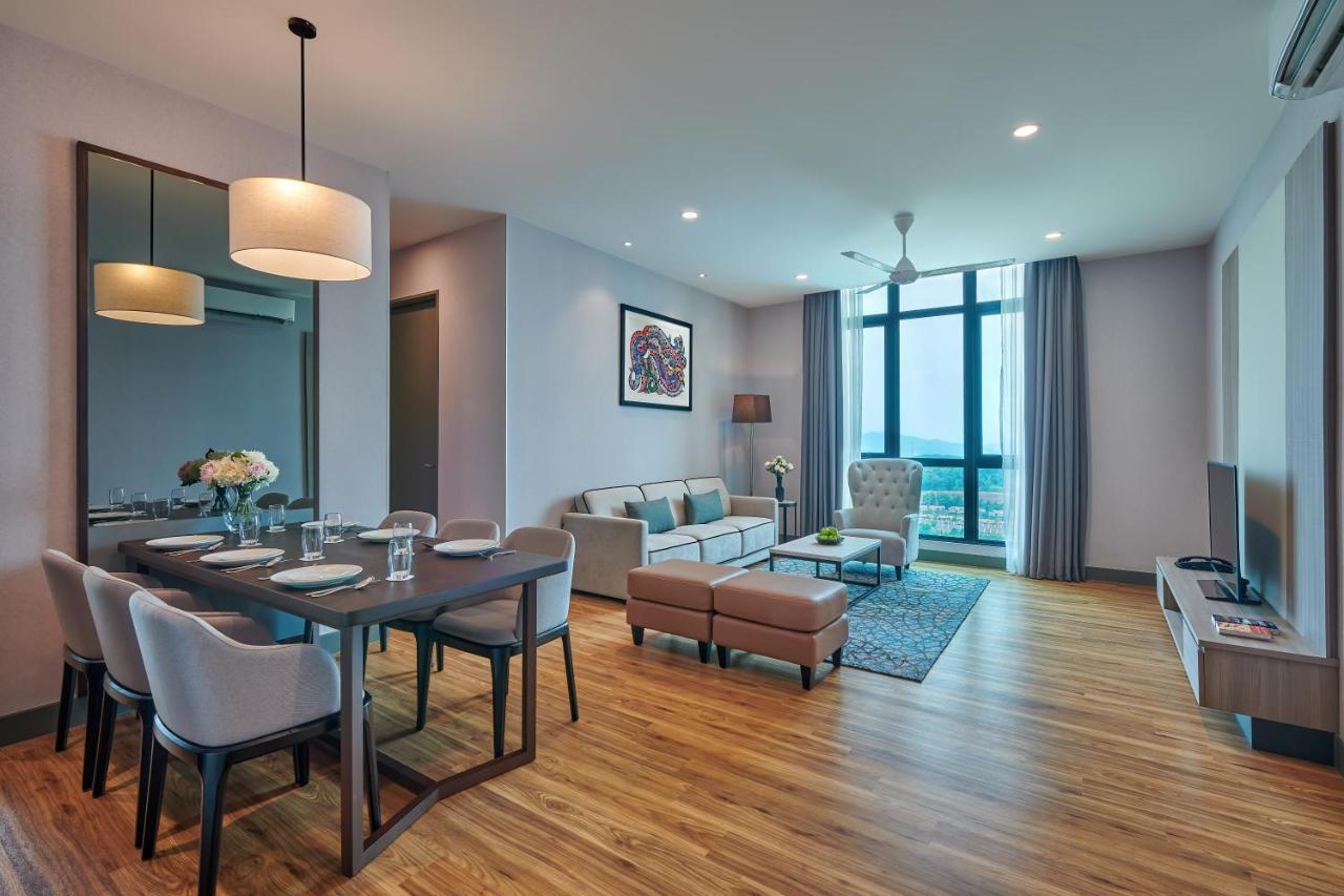Mercure Living Putrajaya Exterior foto A typical living room of a serviced apartment in Kuala Lumpur, Malaysia.